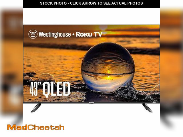 Lot 74-12989704 - Westinghouse WR43QX400 43 inch Edgeless QLED 4K Roku TV - UNUSED