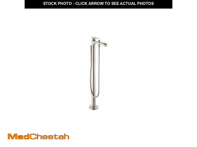 Lot 74-14343785 - Hansgrohe Metris Single-Handle Freestanding Tub Faucet with Hand Shower in Brushed Nickel - UNUSED