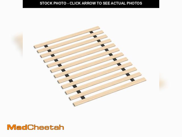 Lot 74-12786115 - Continental Sleep, 0.68-Inch Heavy Duty Horizontal Wooden Bunkie Board/Bed Slats, Enhance Mattress S...