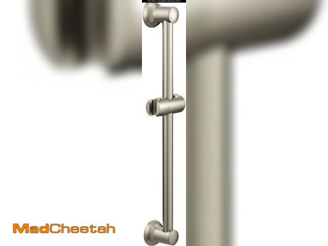 Lot 74-12137136 - Moen A735BN Handshower 30-Inch Adjustable Slidebar Assembly, Brushed Nickel - UNUSED
