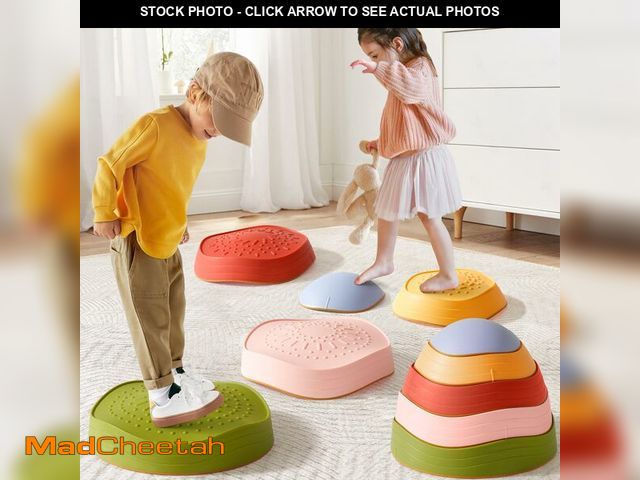 Lot 74-14273169 - Tiny Land Stepping Stones for Kids, 5pcs Non-Slip Toddler, Sensory for Promoting Toddler's Balance &...