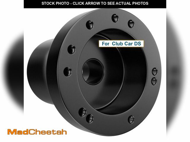Lot 74-12970754 - CLUBRALLY Golf Cart Steering Wheel Adapter for Club Car DS with 5-6 Holes Steering Wheel-Black - USE...