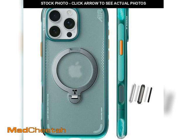 Lot 74-12608331 - TORRAS Ostand Q3 Air for iPhone 16 Pro Max Case with 360 Magnetic Stand, Fit for MagSafe, Military G...