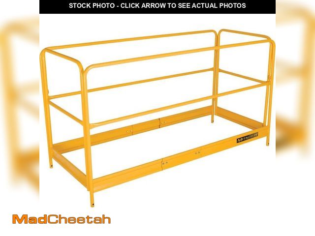 Lot 74-12908849 - MetalTech 6 ft. x 2.5 ft. x 3.4 ft. Steel Scaffold Guardrails System, Parts/Accessories for Baker Sc...