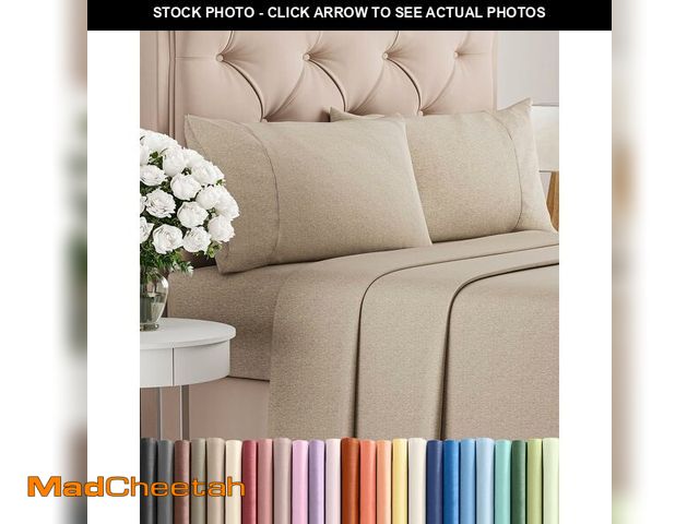 Lot 74-14378922 - Cal King Size 4 Piece Sheet Set - Comfy Breathable &amp; Cooling Sheets - Hotel Luxury Bed Sheets fo...