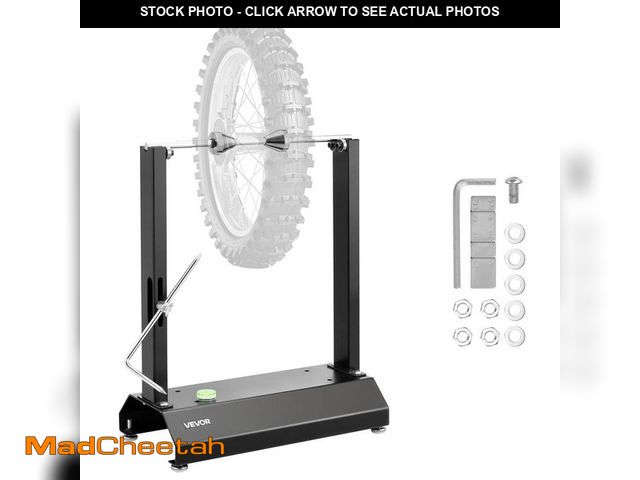 Lot 74-14114310 - VEVOR Motorcycle Wheel Balancer, 88.2 lbs. Capacity, Tire Balancer &amp; Truing Stand with Adjustabl...