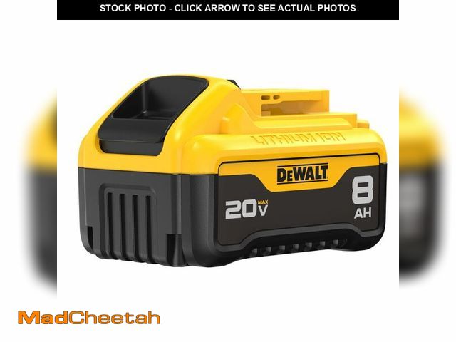 Lot 74-12777332 - DEWALT 20V MAX* XR Battery, 8.0-Ah (DCB208) - UNUSED