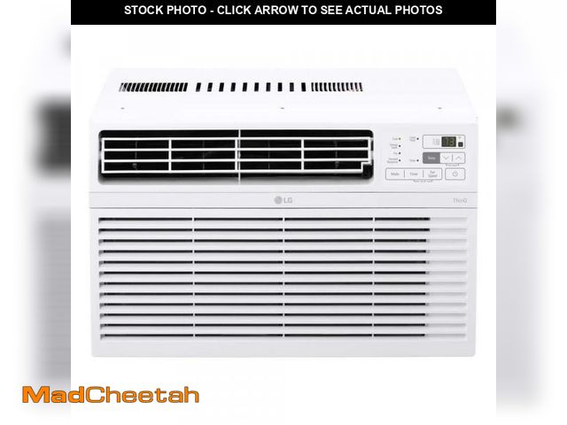 Lot 74-12390720 - (MISSING REMOTE,INSTALL KIT) LG 12,000 BTU 115-Volt Window Air Conditioner Cools 550 Sq. Ft. with Re...