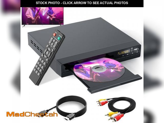 Lot 74-12048848 - DVD Player for TV - All Region Free DVD Player with HDMI/RCA Output Cable Included - 1080P Upscaling...