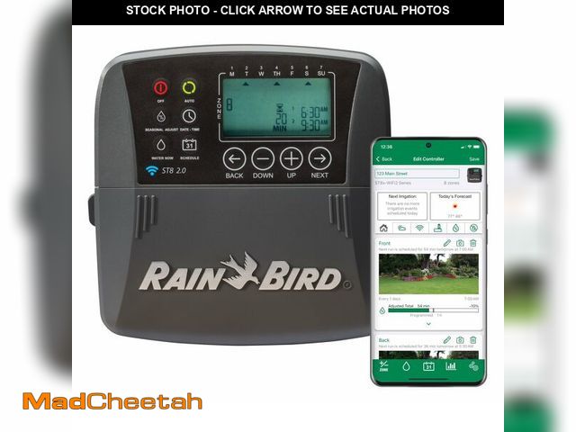 Lot 74-12441418 - Rain Bird ST8I-2.0 Smart Indoor WiFi Sprinkler/Irrigation System Timer/Controller, WaterSense Certif...