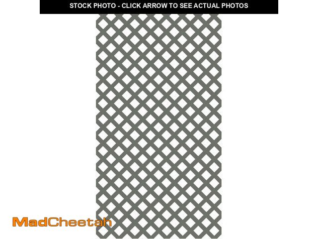 Lot 74-12828649 - 4 ft. x 8 ft. Nantucket Gray Garden Vinyl Lattice - UNUSED