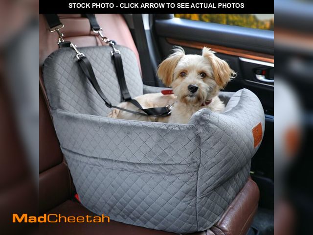 Lot 74-13583577 - VERGODPRO Dog Car Seat for Small Medium Dogs,Portable Pet Booster Seat with Safety Strap &amp; Remov...
