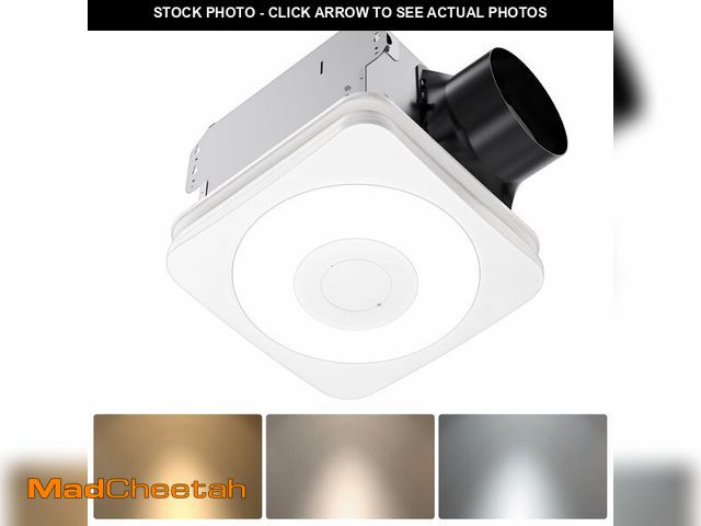 Lot 74-13802192 - OREiN 3-in-1 Bathroom Exhaust Fan with Light &amp; Humidity Sensor, 160 CFM, 1.0 Sone, Auto-On at 60...