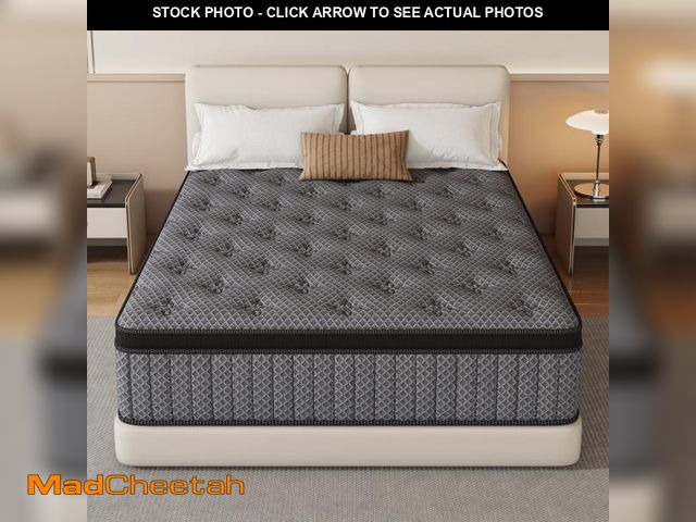 Lot 74-14607741 - HIKOS 12 inch Queen Mattress in a Box, Cooling Gel Memory Foam Hybrid Mattress with Individually Wra...