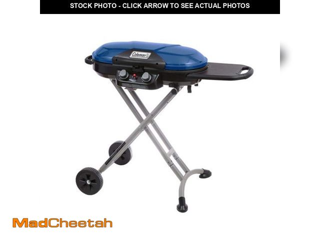 Lot 74-14467700 - Coleman RoadTrip X-Cursion 2-Burner Portable Propane Gas Portable Grill, Blue 2000037242 - UNUSED