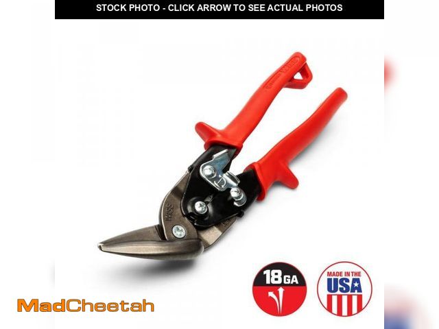 Lot 74-12531895 - Crescent Wiss 9-1/4 in. Compound Action Offset Straight and Left Cut Aviation Snips - USED