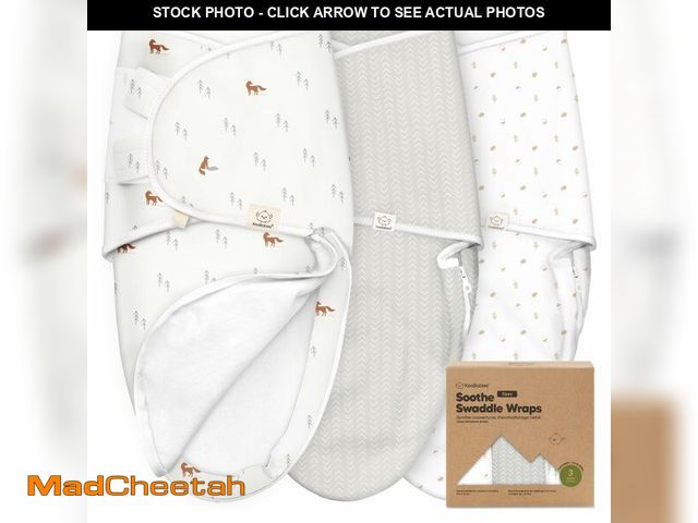 Lot 74-12600630 - Baby Swaddle Sleep Sacks with Zipper - 3-Pack Swaddles for Newborns 0-3 Months, Infant, Baby Girls, ...