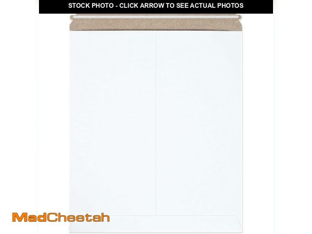 Lot 74-14067893 - BOX USA StayFlat Envelope 12.75"L x 15"W 100-Pack for Keeping Photos, Documents &amp; Artwork Protec...