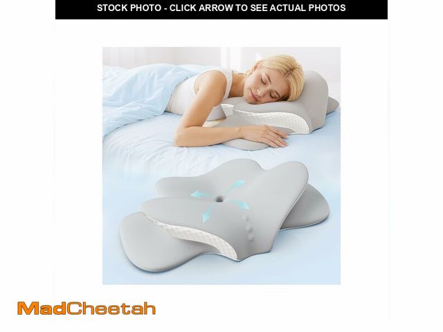 Lot 74-13997589 - VYXENIZOM Cooling Cervical Neck Pillow for Sleeping, Ergonomic Memory Foam Pillows for Neck Support ...