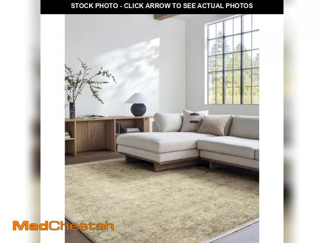 Lot 74-12430874 - Livabliss x Galey Alix Fetscher II Vintage Medallion Area Rug, 7'10" x 10' (8' x 10'), Olive - UNUSE...