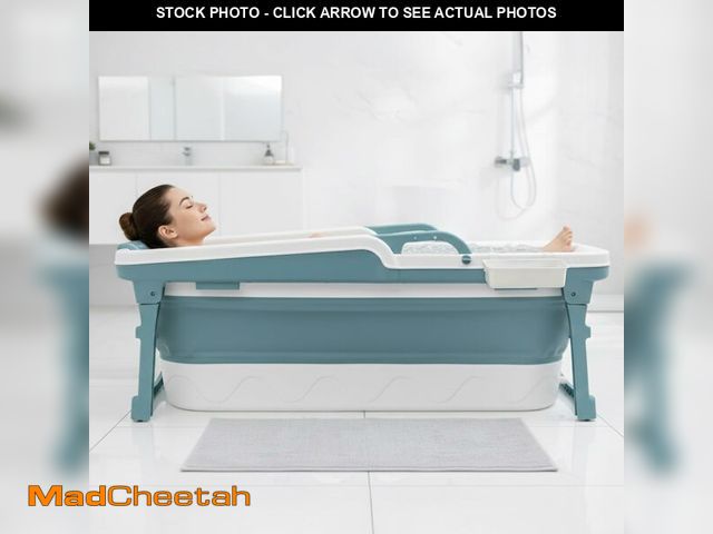 Lot 74-13119483 - SereneLife 59" Portable Bathtub for Adults Ã¢â¬â Large Foldable Freestanding Bath Tub for Hot Spa...