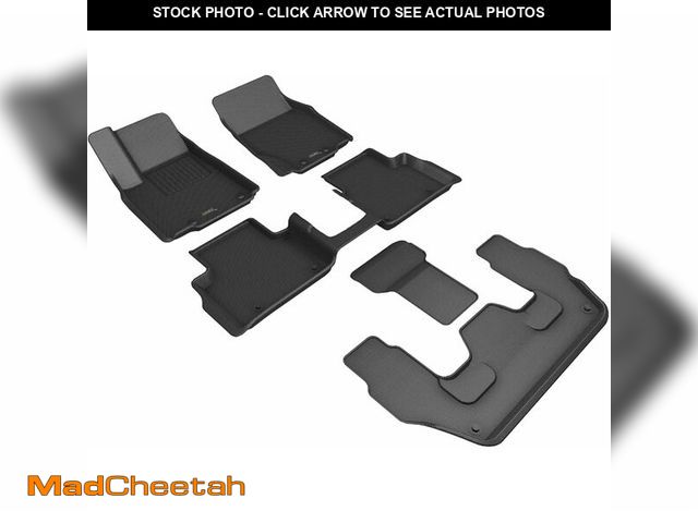 Lot 74-12761585 - 3D MAXpider Custom Fit Kagu Floor Mat (Black) Compatible with Jeep Grand Cherokee L (WL) 6-Seat w/o ...