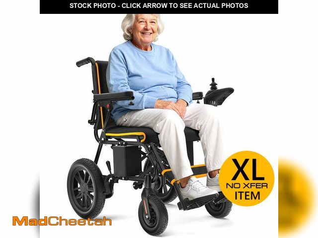 Lot 74-12723432 - COOLHUT Electric Wheelchair 20+ miles Range All Terrain, Portable Motorized Wheelchair for Seniors, ...