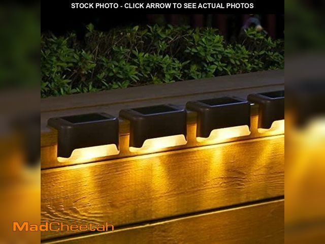 Lot 74-14302408 - SOLPEX Solar Deck Lights Outdoor, Waterproof Led Lights for Outdoor Stairs, Step, Fence, Yard, Patio...