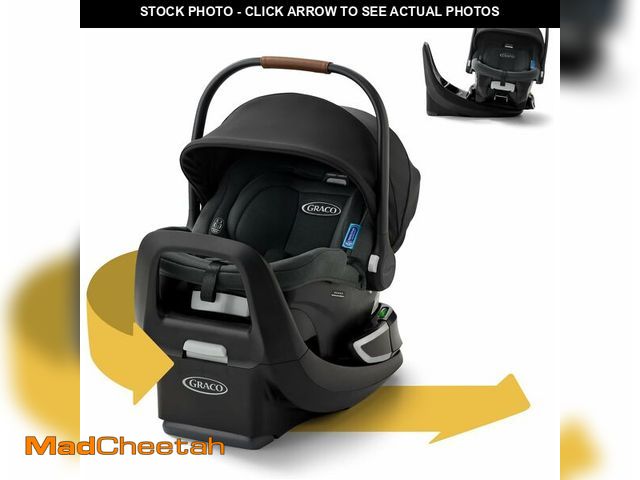 Lot 74-13582372 - Graco SnugRide Turn &amp; Slide Infant Car Seat, Rear Facing Rotating Car Seat with Base for 4-30 lb...