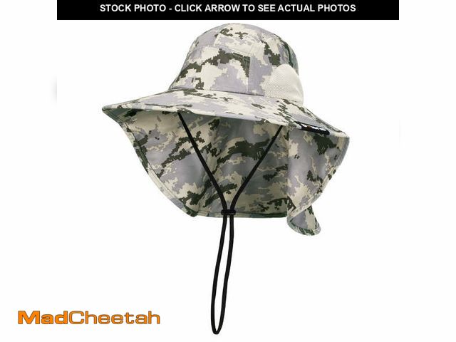 Lot 74-14313282 - Mission 1-Size Fits Most Cooling Wide Brim Hat with Nape and Adjustable Strap, Matrix Camo Silver - ...