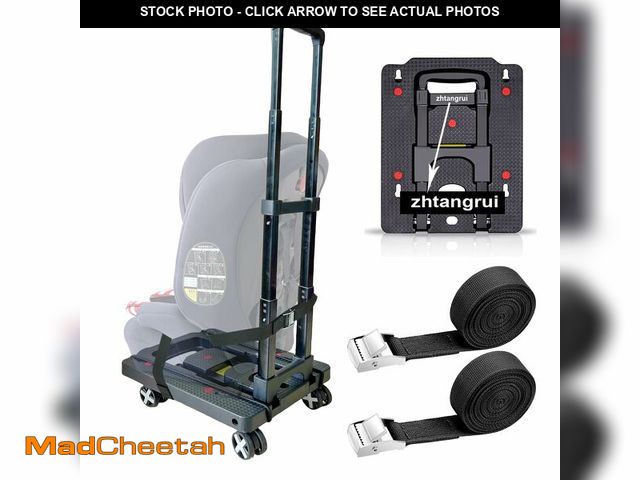 Lot 74-13567335 - Car Seat Dolly for Airport - CarSeat Roller Cart Wheels for Airplane - Car Seat Travel Cart Carrier ...