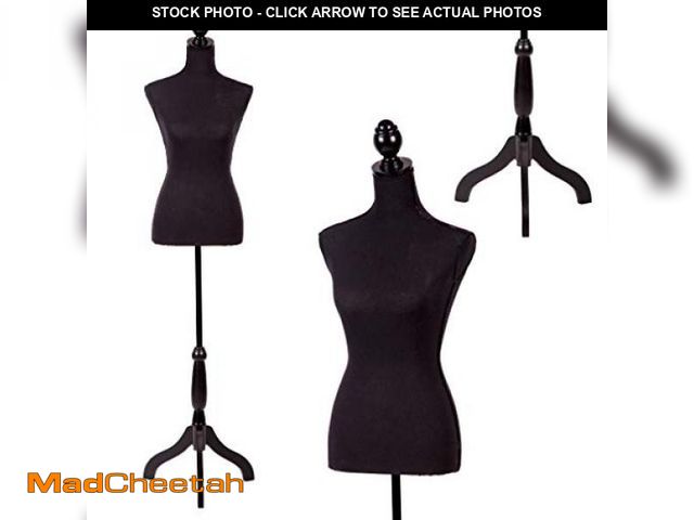 Lot 74-12098193 - FDW Manikin 60"-67"Height Adjustable Female Dress Model Display Torso Body Tripod Stand Clothing For...
