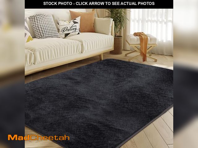 Lot 74-12137310 - Tejoe Ultra Soft Area Rug 8x10 Feet, Cosy Fuzzy Faux Fur Area Rug,Indoor Modern Plush Washable Shagg...