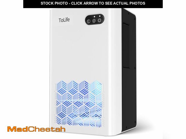 Lot 74-12717943 - ToLife Dehumidifier for Home, 1000 sq.ft Dehumidifiers for Basement Bedroom Bathroom with 95 OZ Wate...