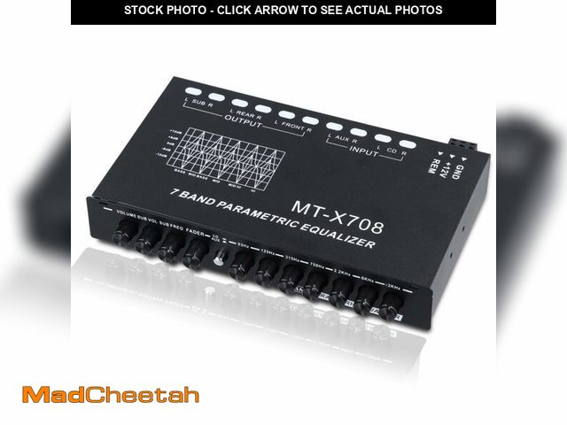 Lot 74-13565688 - 7-Band Car Audio Equalizer, Car Audio Graphic Equalizer, Car Equalizer with Front Rear and Subwoofer...