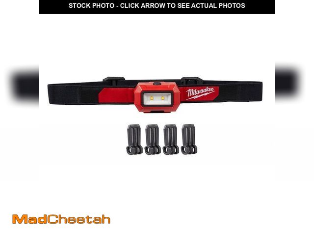 Lot 74-12795644 - Milwaukee 350 Lumens LED Headlamp - USED