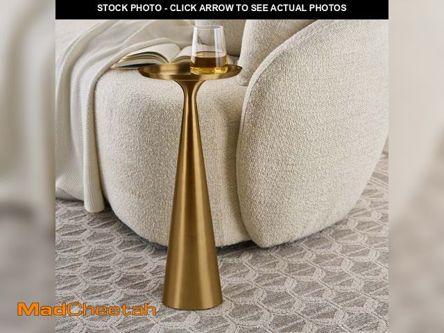 Lot 74-12779371 - Better Homes &amp; Gardens Truitt Drink Table, Gold - UNUSED