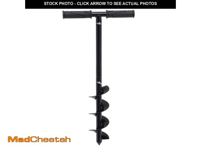 Lot 74-14306256 - Hand Post Hole Digger with Rubber Non-Slip Handles Spiral Drill Planter Bit for Planting Trees Seedl...