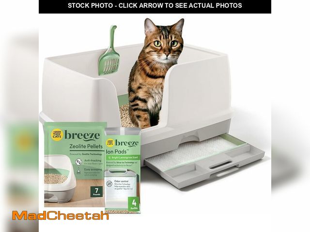 Lot 74-13710355 - Purina Tidy Cats Litter System, Non-Clumping, Breeze XL All-in-One Odor Control &amp; Easy Clean Mul...