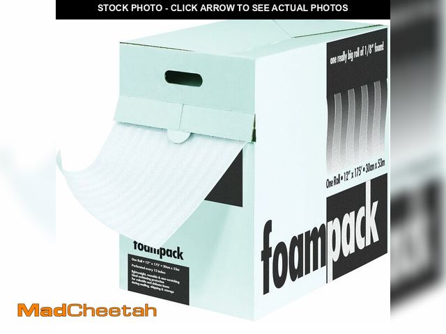 Lot 74-12664560 - Partners Brand PFD1812 Air Foam Dispenser Packs, 1/8" x 12" x 175', White - UNUSED