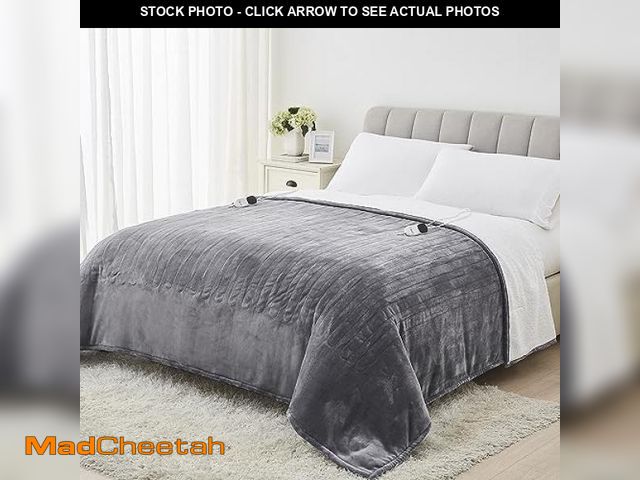 Lot 74-11551264 - Homemate Electric Heated Blanket Twin - 62"x84" Heating Bed Blankets Throw with 10 Heating Levels 8 ...