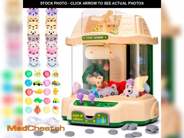 Lot 74-12190932 - LOYO Claw Machine for Kids, Mini Vending Machine with 30Pcs Toys, Candy Dispenser Arcade Game for Ki...