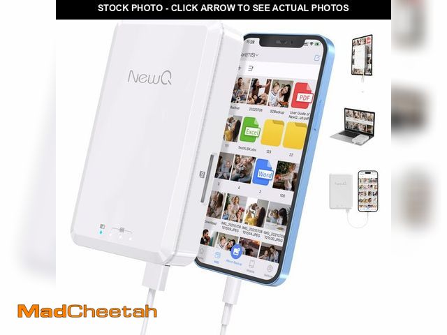 Lot 74-12963683 - NEWQ Hard Drive for Phone Computer: 2 TB Photo Stick Portable Storage Device External HDD USB Flash ...