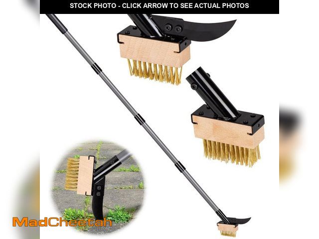 Lot 74-14319011 - WaLensee 58 in. Moss and Weed Remover Wired Grout Cleaner Brush Weeder for Cleaning Decks, Pavers, P...