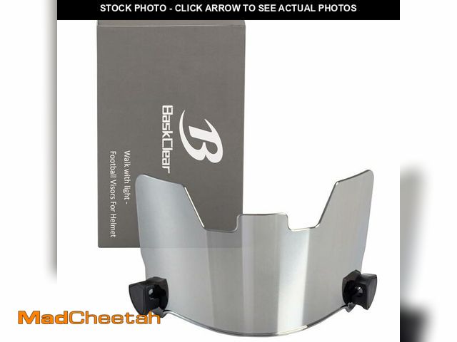 Lot 74-14297104 - Football Visor Helmet Clear Visor, Scratch Resistant, UV Block, Anti-Fog, Anti-Cracking, Fits Youth ...