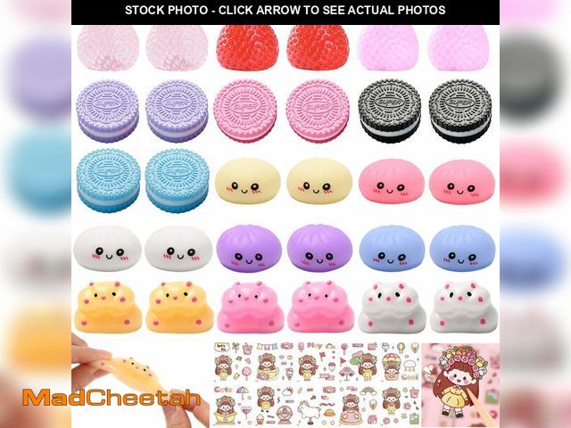 Lot 74-14330195 - 30pcs Taba Squishy Toys Kit, Mini Kawaii Squishy Stress Relief Fidget Toys for Party Favors Birthday...