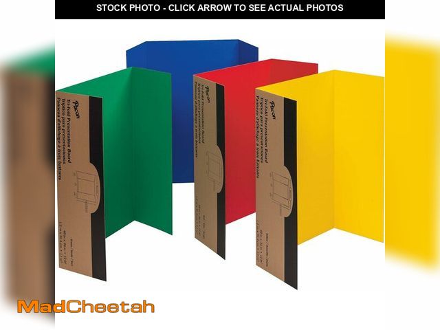 Lot 74-12664556 - Pacon Corrugated Presentation Board, 48-Inchx36-Inch, Assorted 4 Colors (37654) - UNUSED