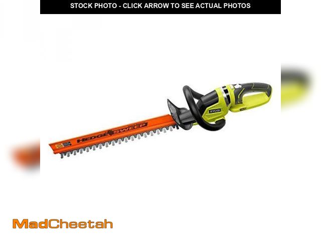 Lot 74-12353112 - RYOBI ONE+ 22 in. 18-Volt Lithium-Ion Cordless Battery Hedge Trimmer (Tool Only) - UNUSED