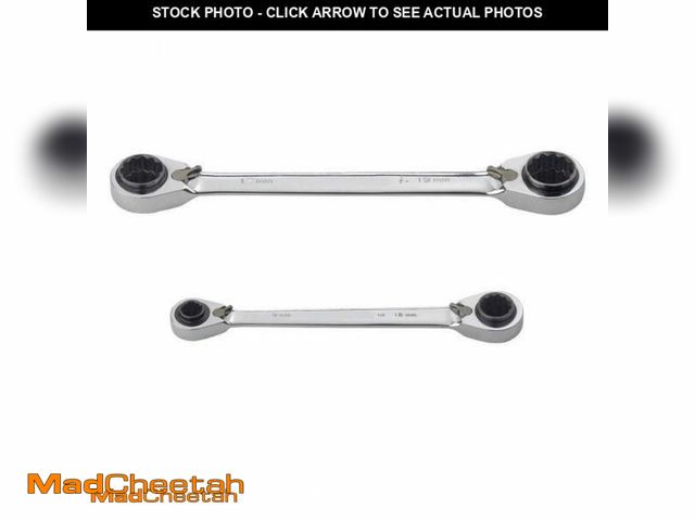 Lot 74-12027164 - (MISSING ONE) Husky Metric Quad Drive Ratcheting Wrench Set (2-Piece) - UNUSED