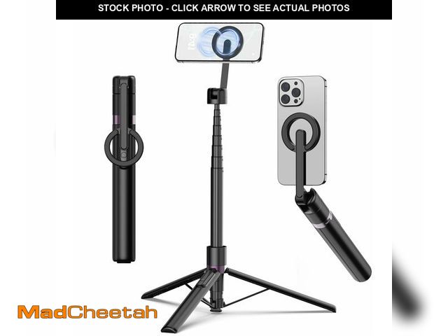 Lot 74-14153861 - TONEOF 68" Magnetic Selfie Stick Tripod with Aluminum Strong Magnetic Holder for Magsafe, 360ÃÂ° Ro...